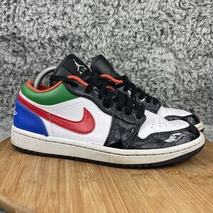 Nike Air Jordan 1 Low Black Toe Sneakers Shoes Women's 8.5
